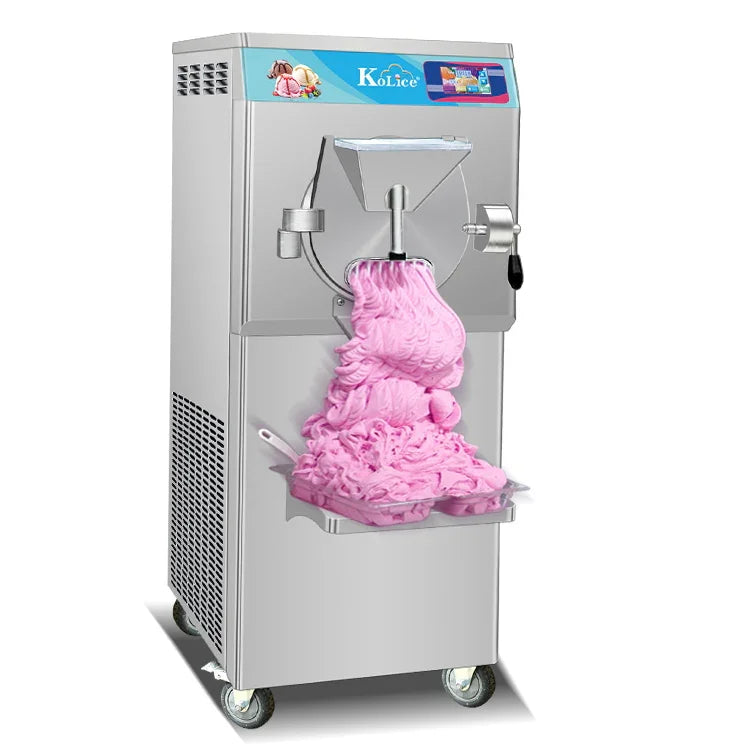 Gelato Machine Batch Freezer Hard Ice Cream Machine, ICM minus 28S, ETL, Stainless Steel