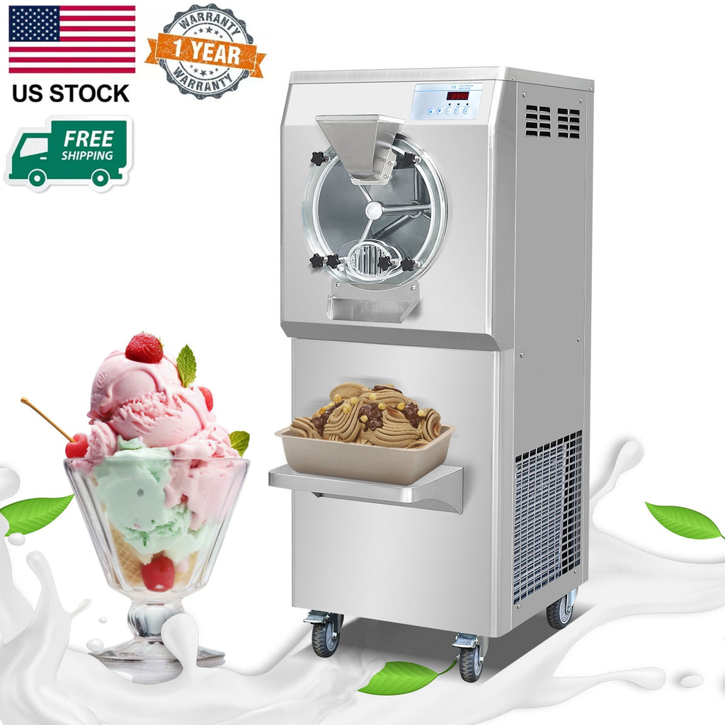 Gelato Machine Batch Freezer Hard Ice Cream Machine, 48 L H, ETL