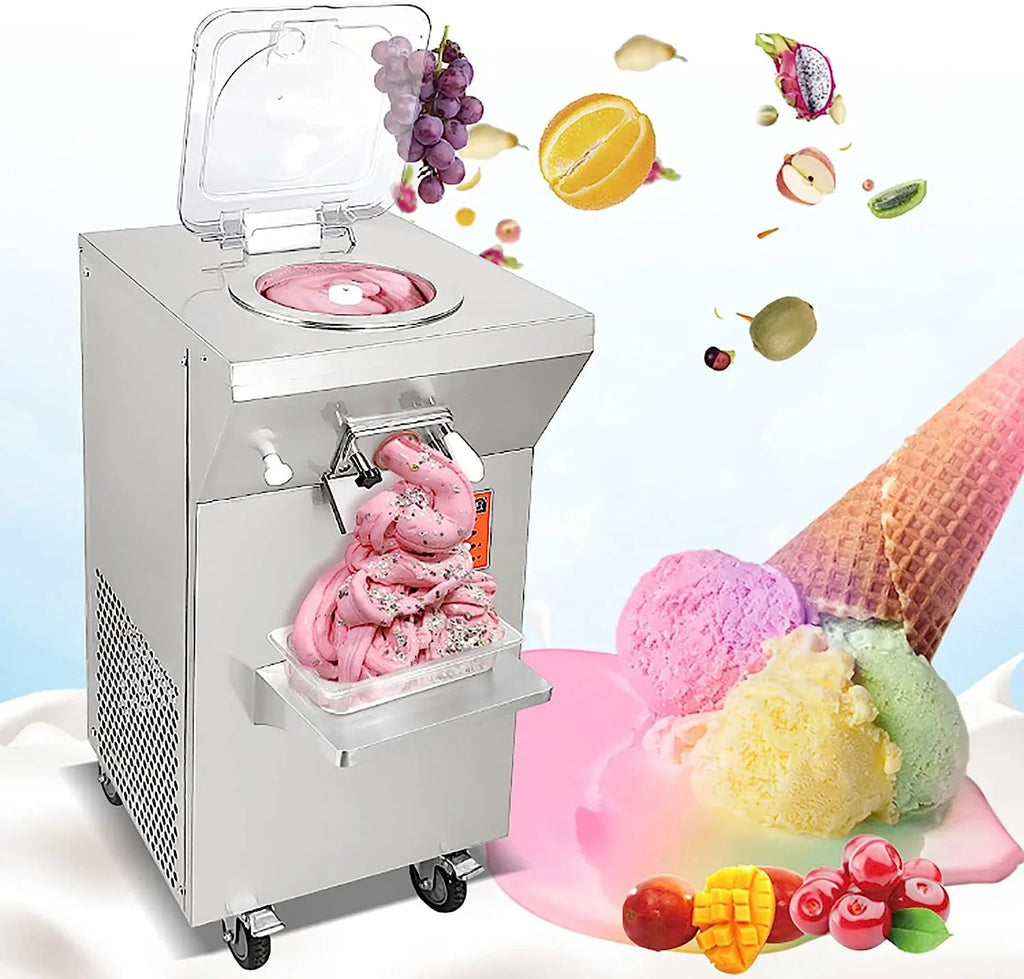 Gelato Machine Batch Freezer Hard Ice Cream Machine, Vertical