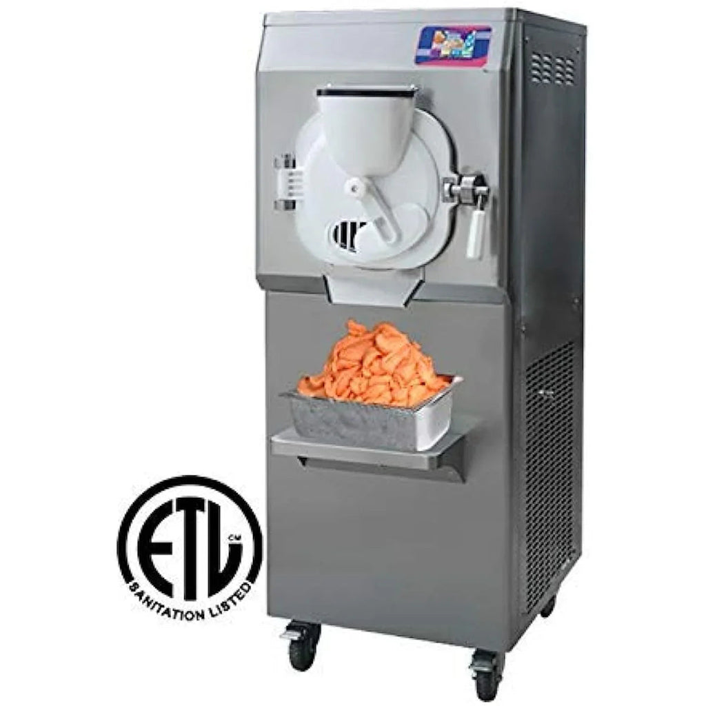 Gelato Machine Batch Freezer Hard Ice Cream Machine, ICM minus 38S, 68 L H, ETL