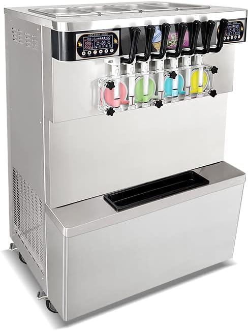 Soft Serve Ice Cream Machine Soft Serve Machine Ice Cream Machine, 7 Flavors, ETL, Refrigerated