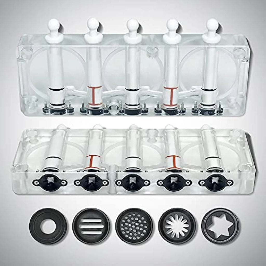 5 Mixed Flavors Soft Softy Frozen Yogurt Serve Ice Cream Machine Maker Upper Tanks Refrigerated and Transparent Dispenser Set