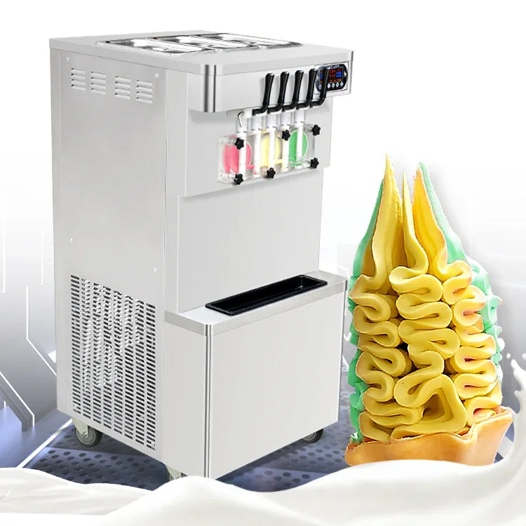 Soft Serve Ice Cream Machine Soft Serve Machine Ice Cream Machine, 4. 3 Inches, ETL, Refrigerated