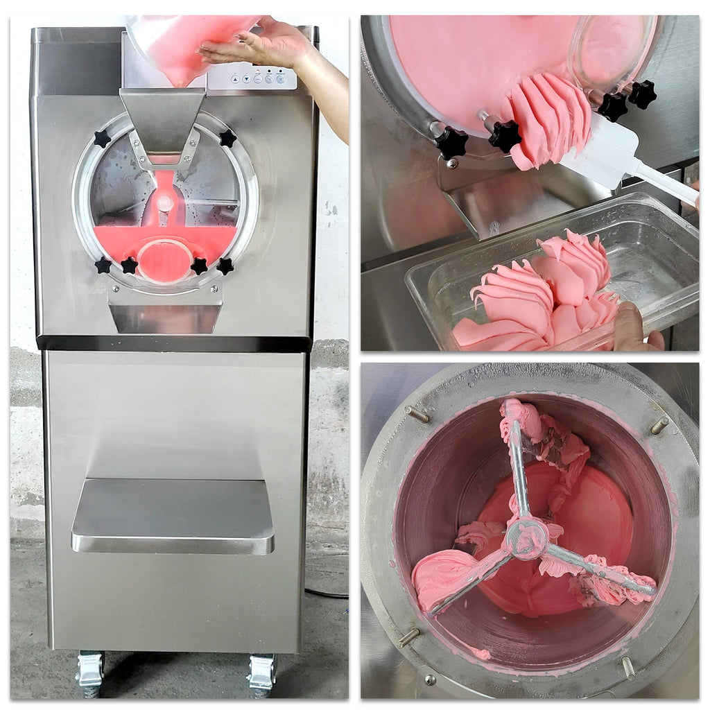 Gelato Machine Batch Freezer Hard Ice Cream Machine, 48 L H, ETL