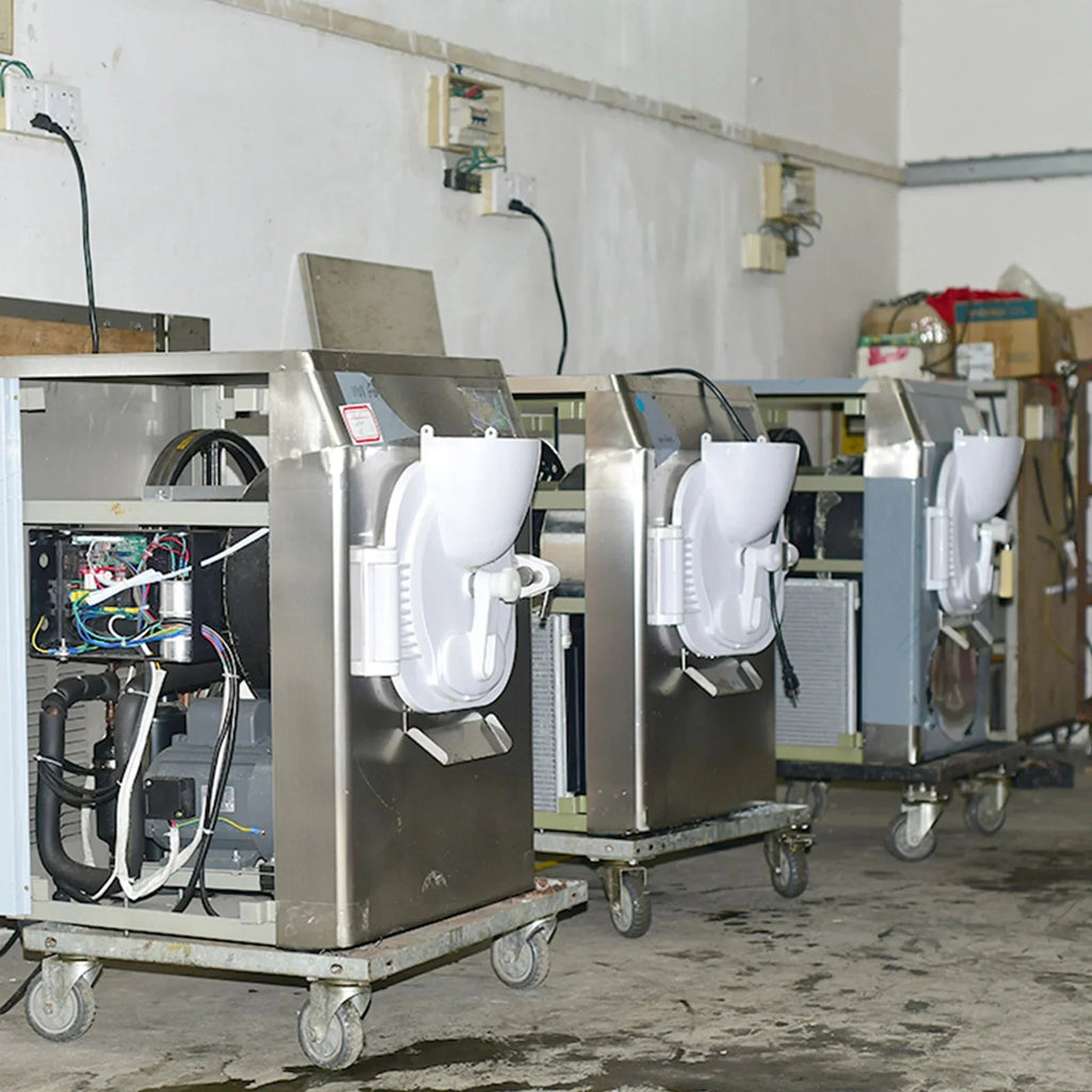 Gelato Machine Batch Freezer Hard Ice Cream Machine, ICM minus 28, 48 L H, ETL, Countertop