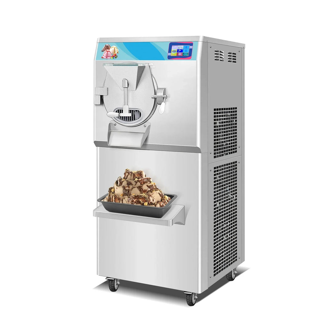 Gelato Machine Batch Freezer Hard Ice Cream Machine, ICM minus 48S, 125 L H, ETL