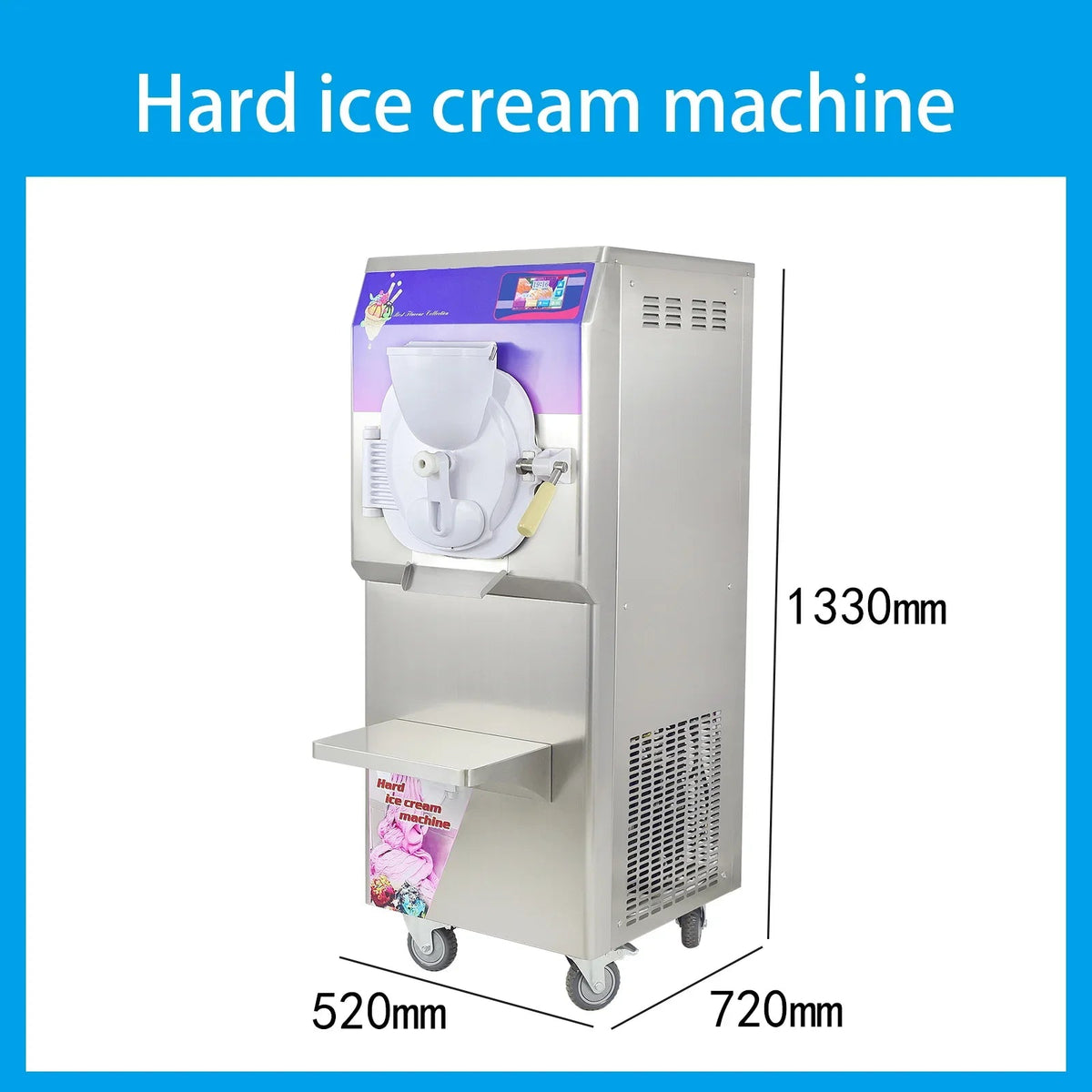 28S ETL Water Ice gelato Hard ice Cream making Machine Italian Ice Maker Batch Freezer 9 to 11 gal per Hour
