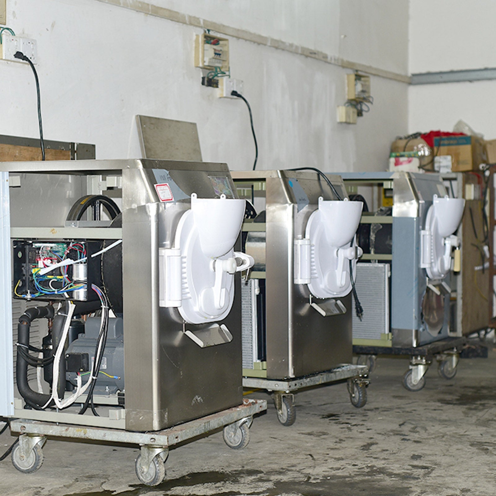 ETL Certificate Heavy Duty countertop Gelato hard ice Cream Machine italian water Street Food Machine 9-11 gal per hour