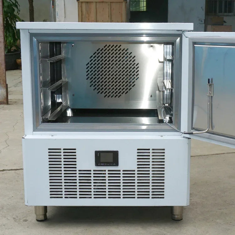 5 Trays chest Blast Flash Chiller Freezer,Dumpling shock Batch Freezer for ice Cream gelato Chicken Fish Dessert