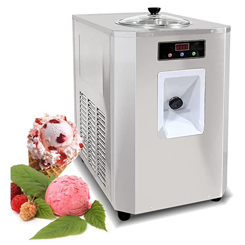 Desktop 6L Vertical Italian Hard Ice Cream Machine batch freezer Digital Control Sorbet Maker