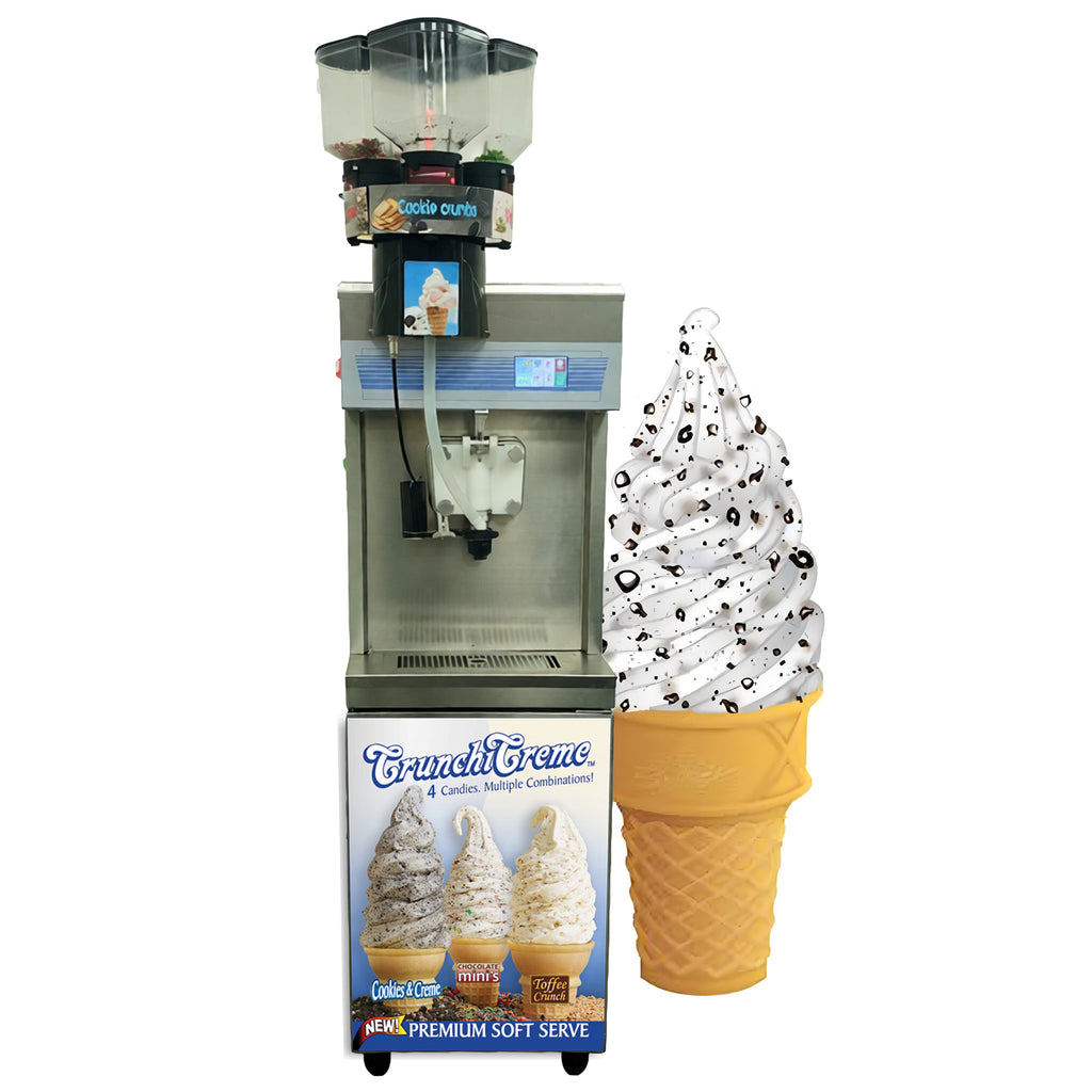 CC8 Flavor Burst Crunchi Creme Pump Pressurized Soft Serve Ice Cream Machine with CE ETL