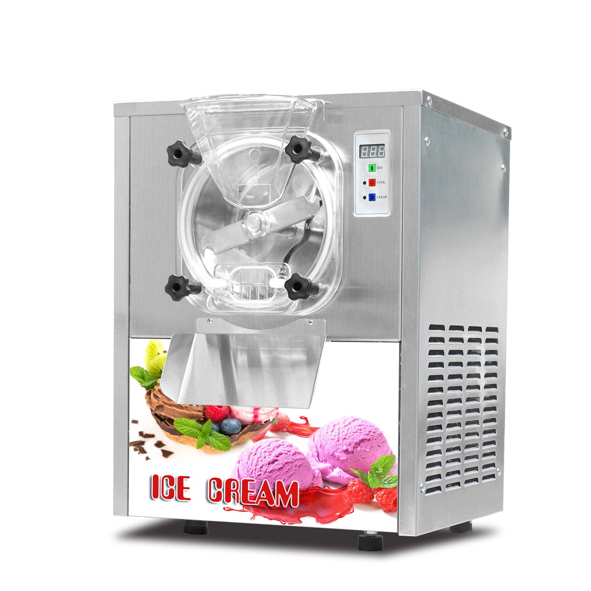 Gelato Machine Batch Freezer Hard Ice Cream Machine, Countertop