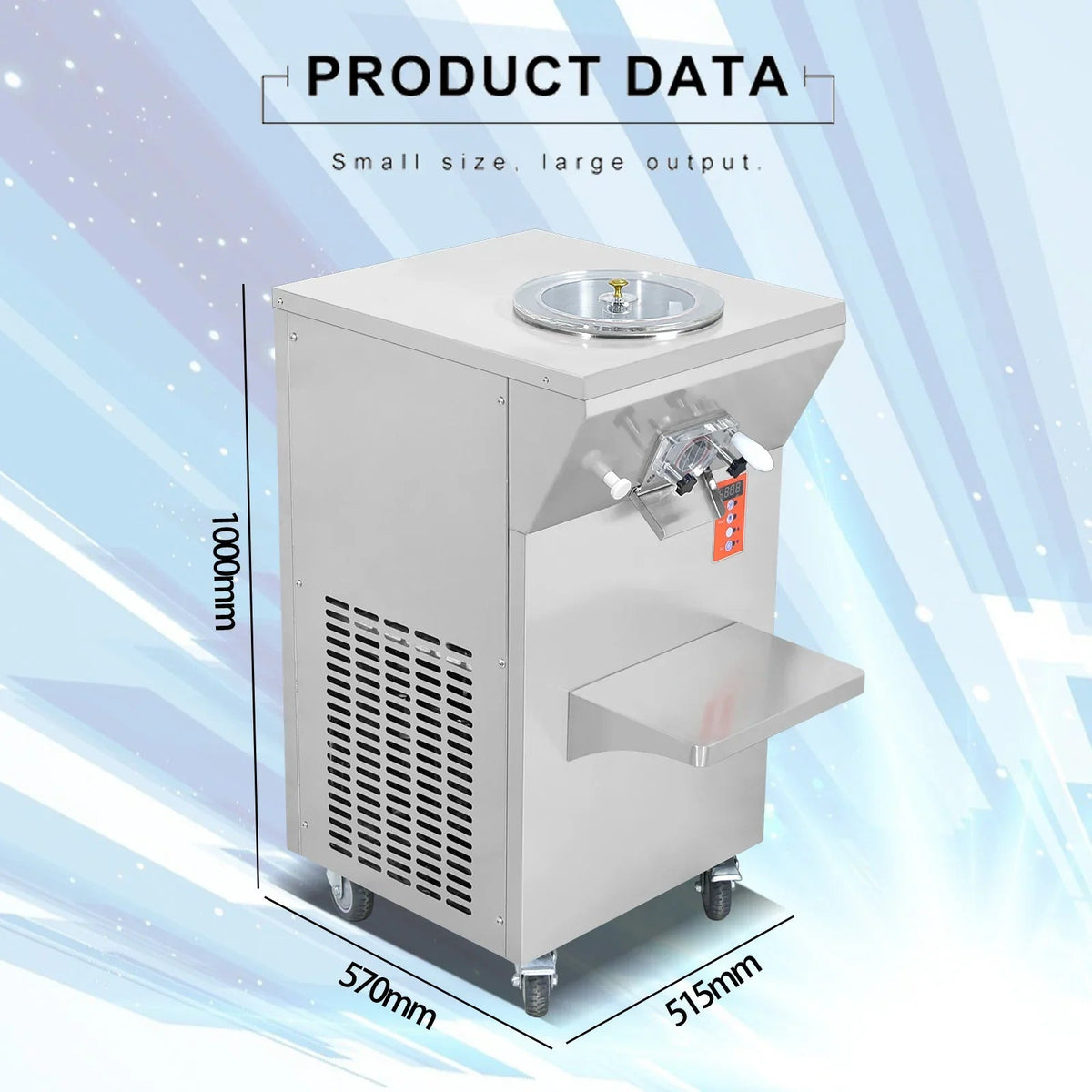 Fresh fruit gelato hard ice cream machine Scoop ice cream maker Italian Ice Maker fast food machine snack food machine