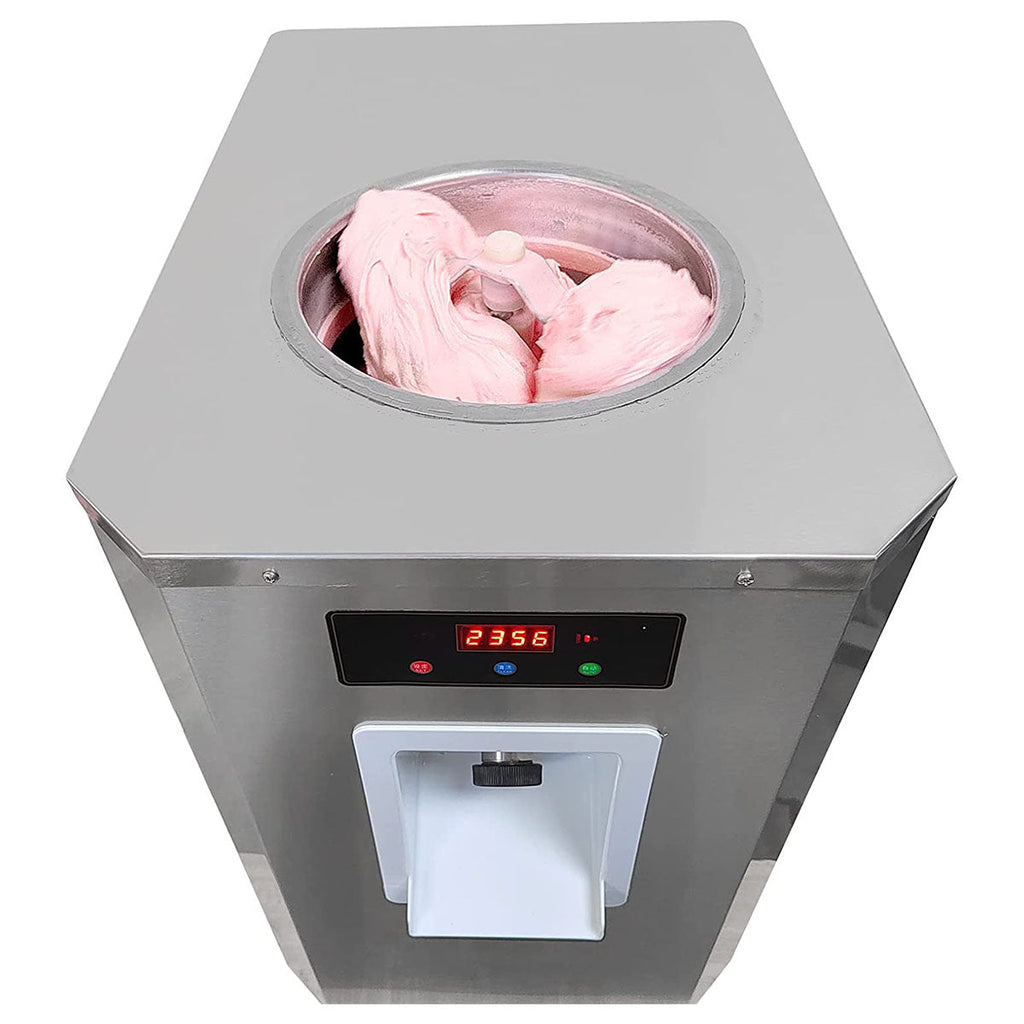 Desktop 6L Vertical Italian Hard Ice Cream Machine batch freezer Digital Control Sorbet Maker