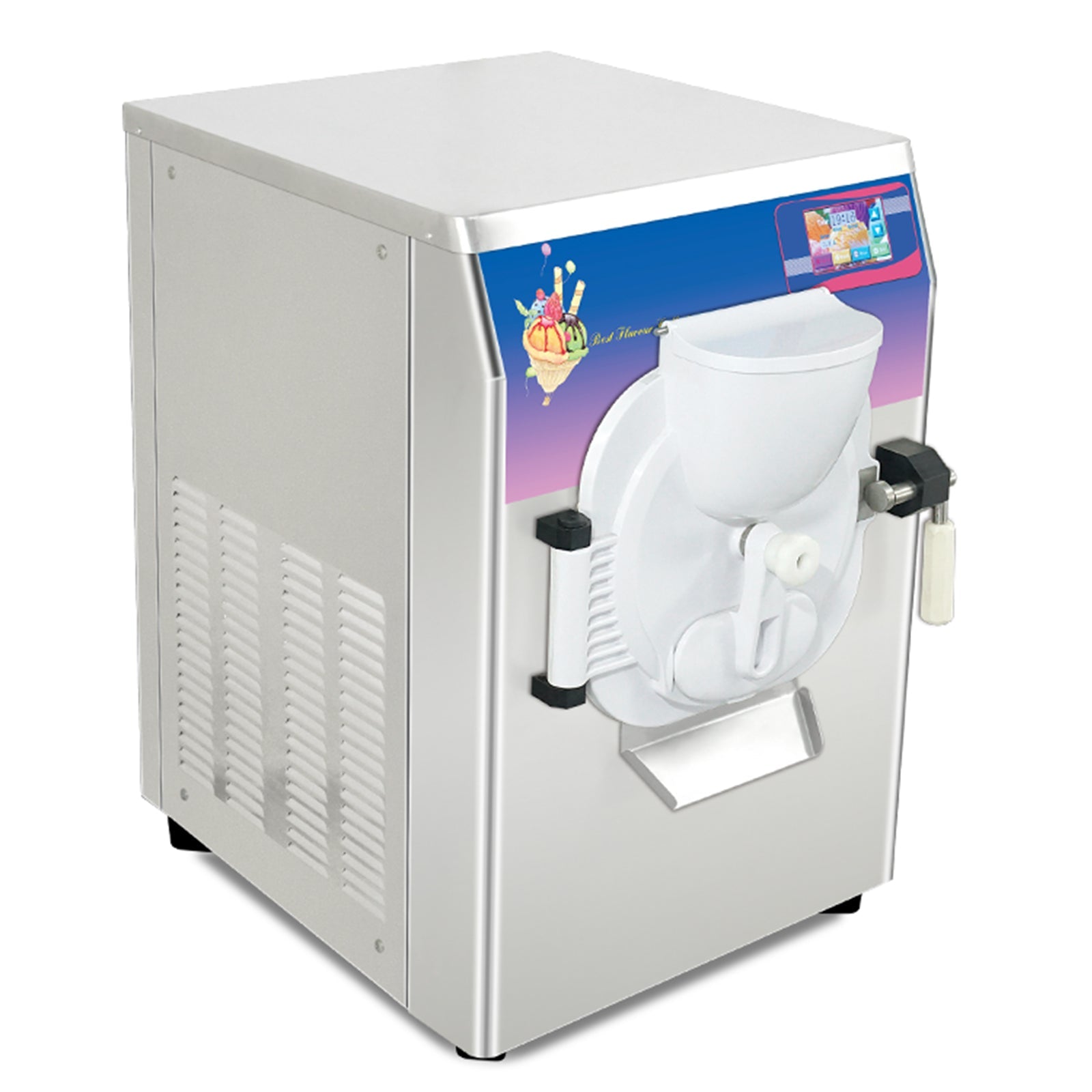 ETL Certificate Heavy Duty countertop Gelato hard ice Cream Machine italian water Street Food Machine 9-11 gal per hour