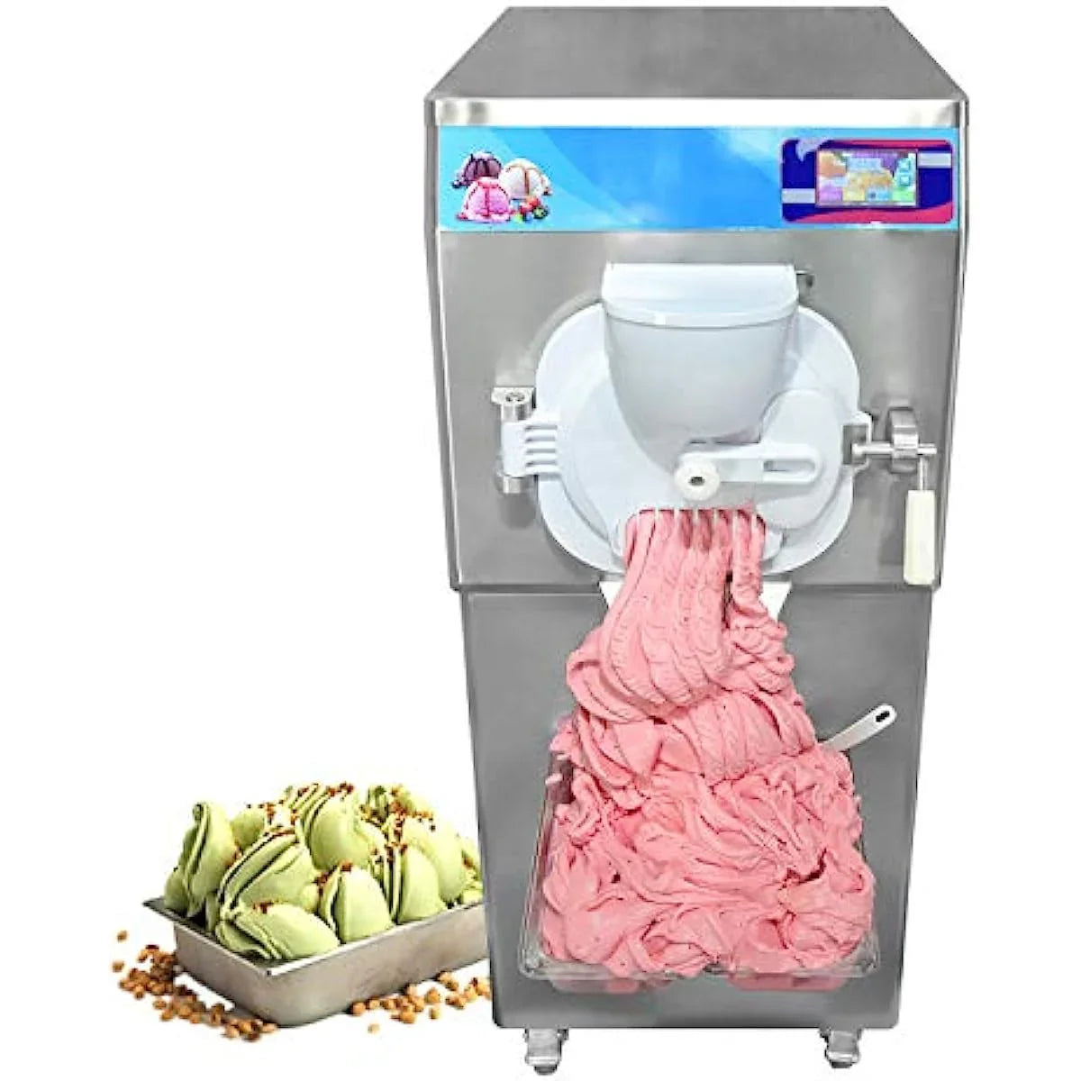 ICM-38S Hard Serve Ice Cream Machine High Capactiy Italian Water Ice Making Machine Ice Cream Maker-12-15 Gal per Hour