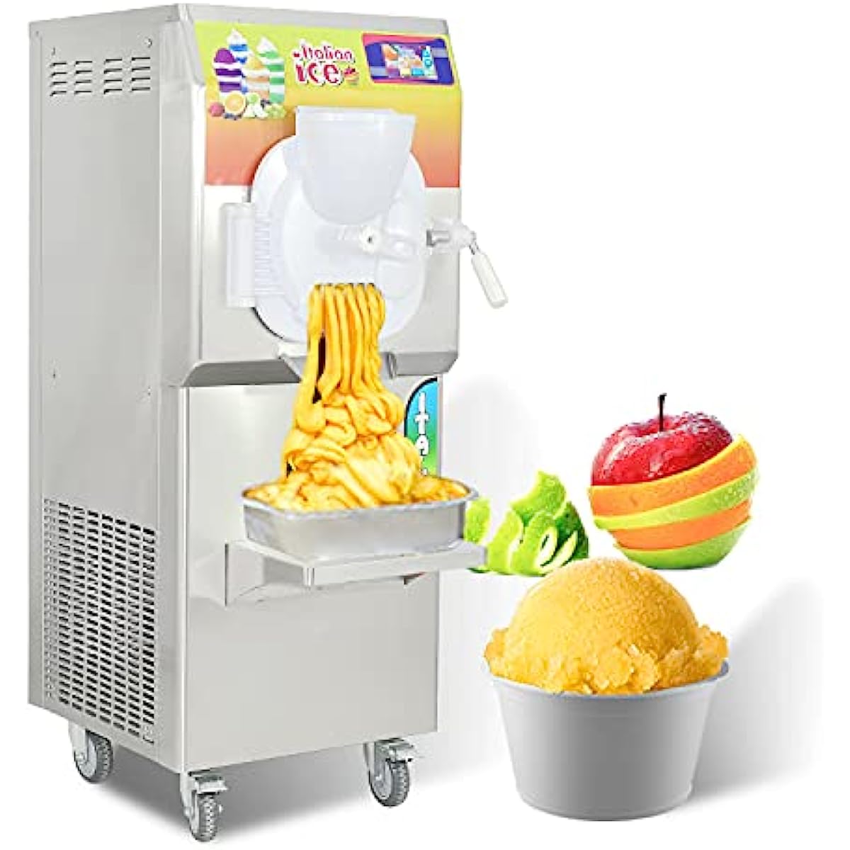 ICM minus 28S Italian Ice Machine Dairy Free Healthy and Nutritious Fresh Fruits Italian Water Ice Sorbet Making Machine Gelato Ice Cream Machine