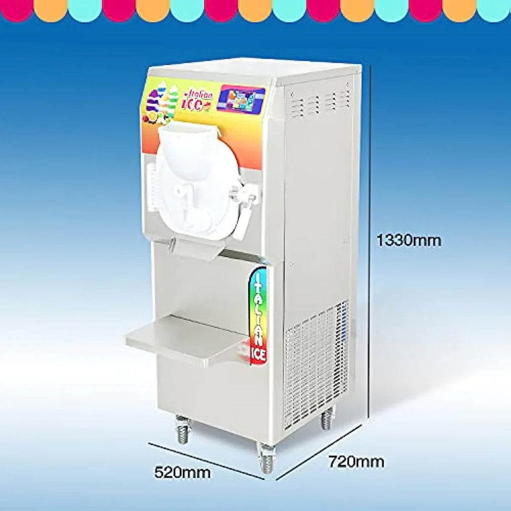 Water Ice Machine, Italian Ice Machine,Dairyfree Healthy and Nutritious Fresh Fruits Italian Water Vegan Gelato Hard Sorbet Ice cream Machine