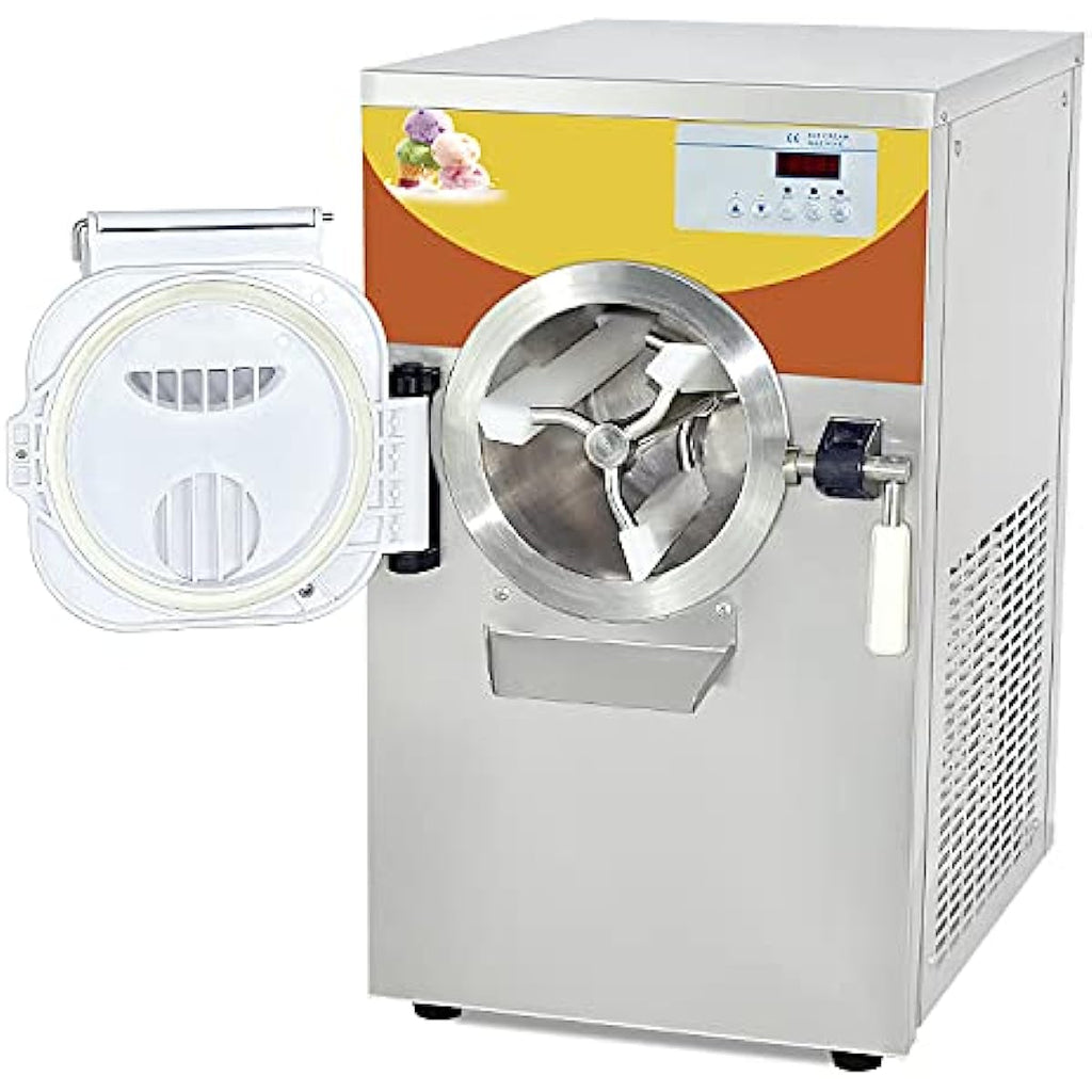 Gelato Machine Batch Freezer Hard Ice Cream Machine, 110V, Countertop