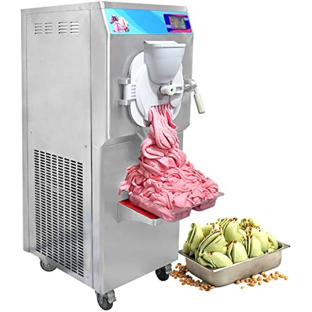 ETL Heavy Duty Commercial Gelato Hard ice Cream Machine,Italian water Ice Cream Machine,12-15 Gal/Hour