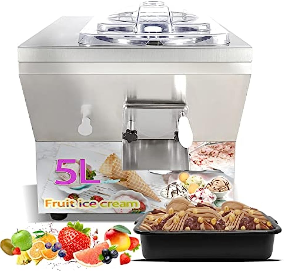 Gelato Machine Batch Freezer Hard Ice Cream Machine, 20 L H, ETL, Countertop