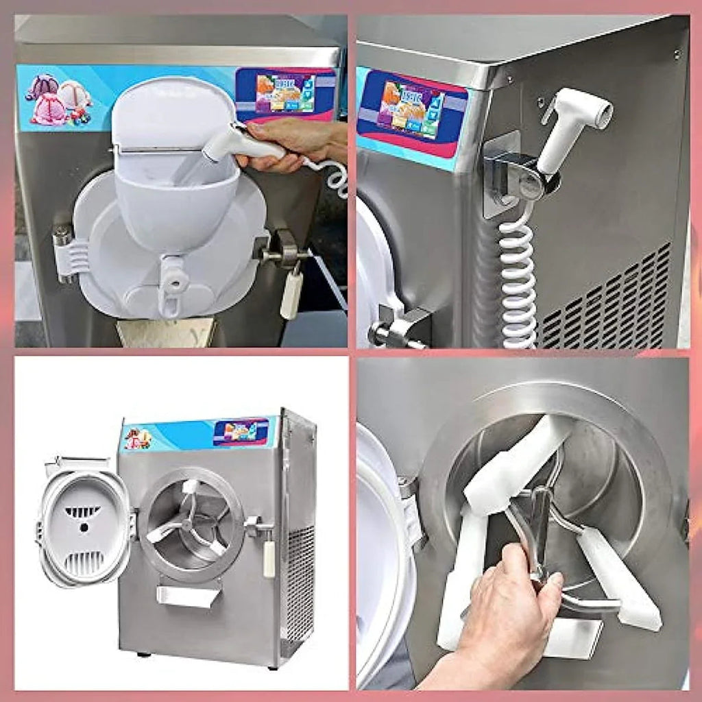ICM-28 ETL Certificate Tabletop Gelato Hard Ice cream Machine Italian Water Ice Cream Machine Desktop Italian Ice