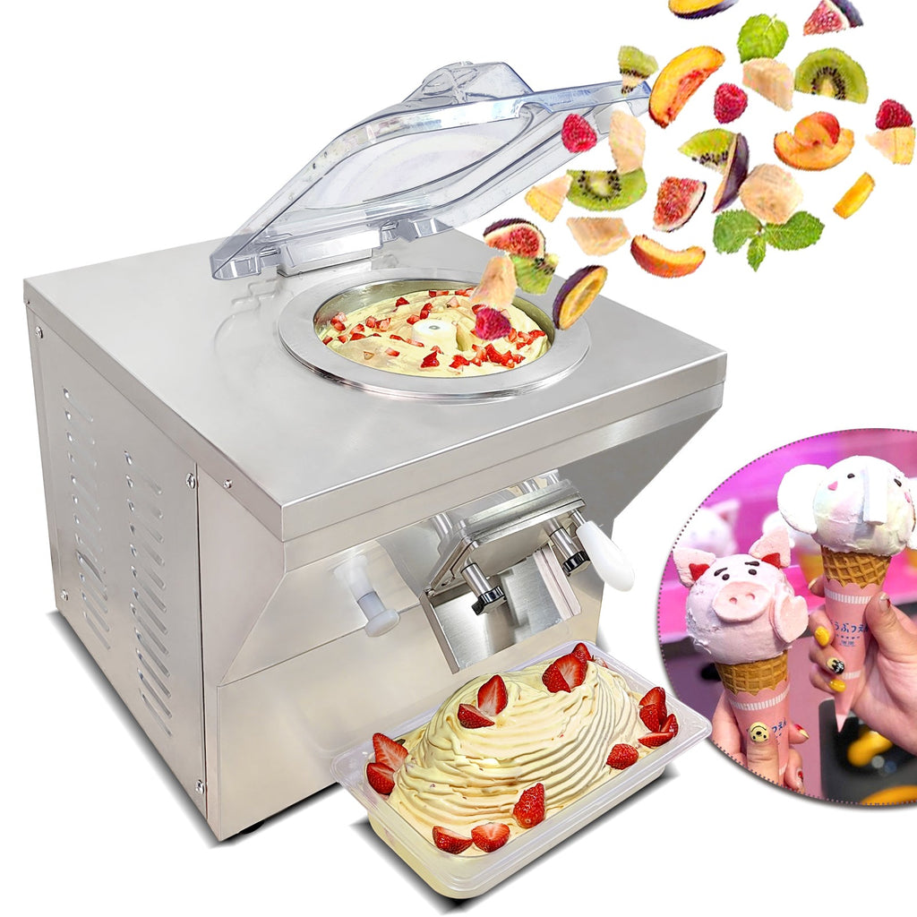 Gelato Machine Batch Freezer Hard Ice Cream Machine, 20 L H, ETL, Countertop