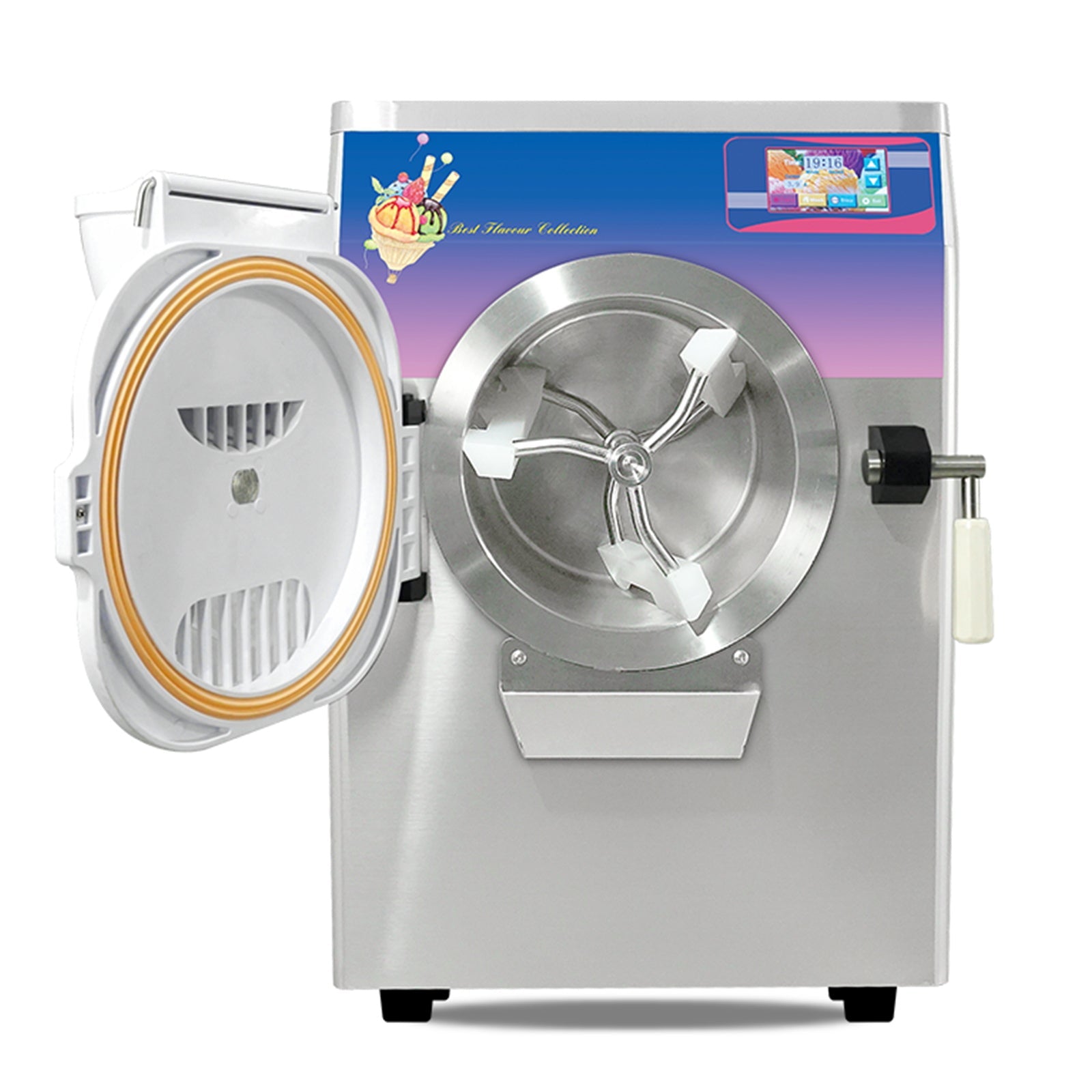 ETL Certificate Heavy Duty countertop Gelato hard ice Cream Machine italian water Street Food Machine 9-11 gal per hour
