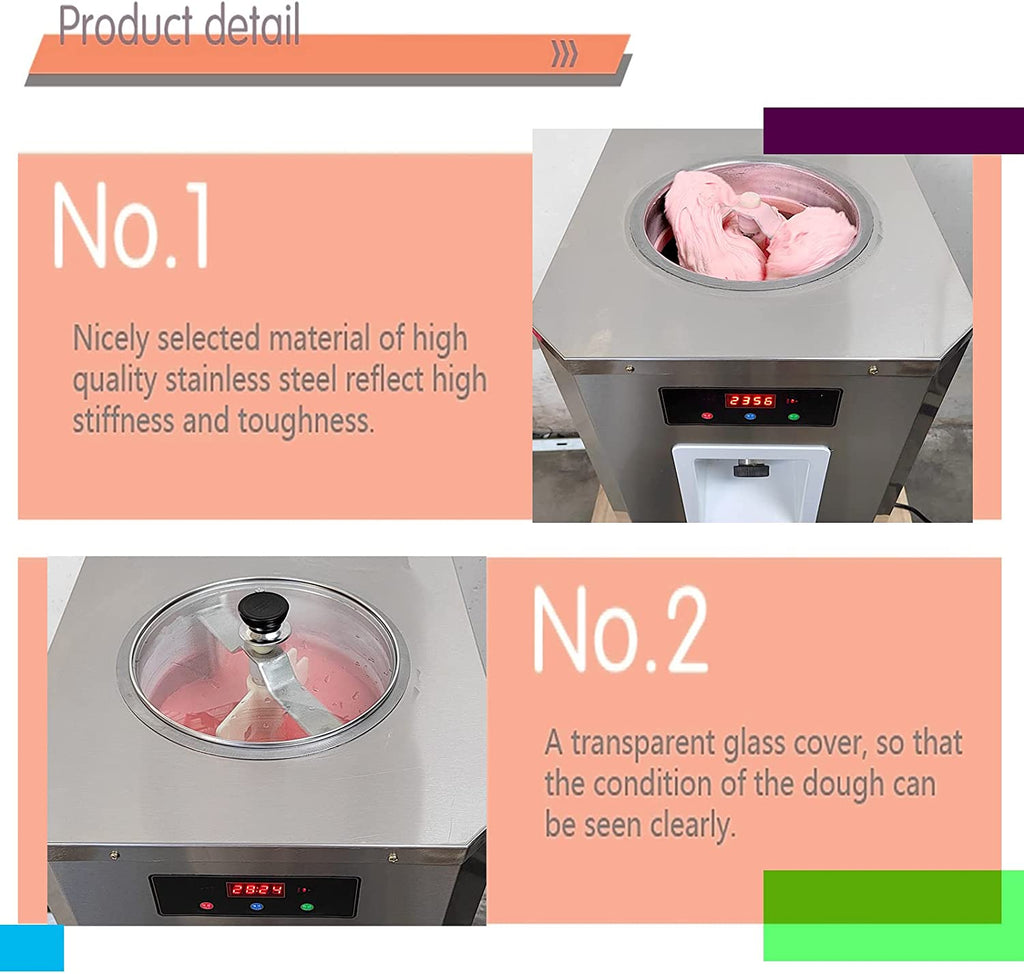 Desktop 6L Vertical Italian Hard Ice Cream Machine batch freezer Digital Control Sorbet Maker