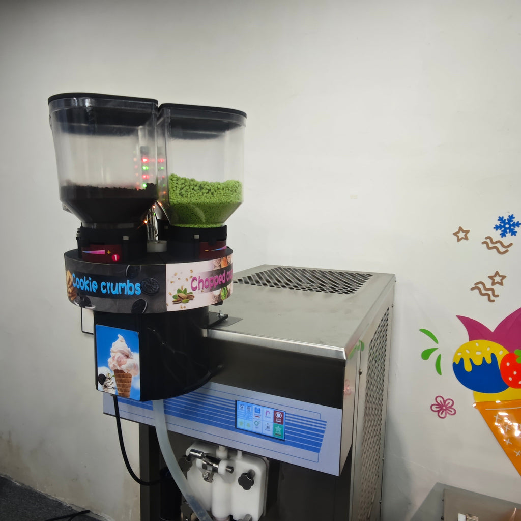 CC8 Flavor Burst Crunchi Creme Pump Pressurized Soft Serve Ice Cream Machine with CE ETL