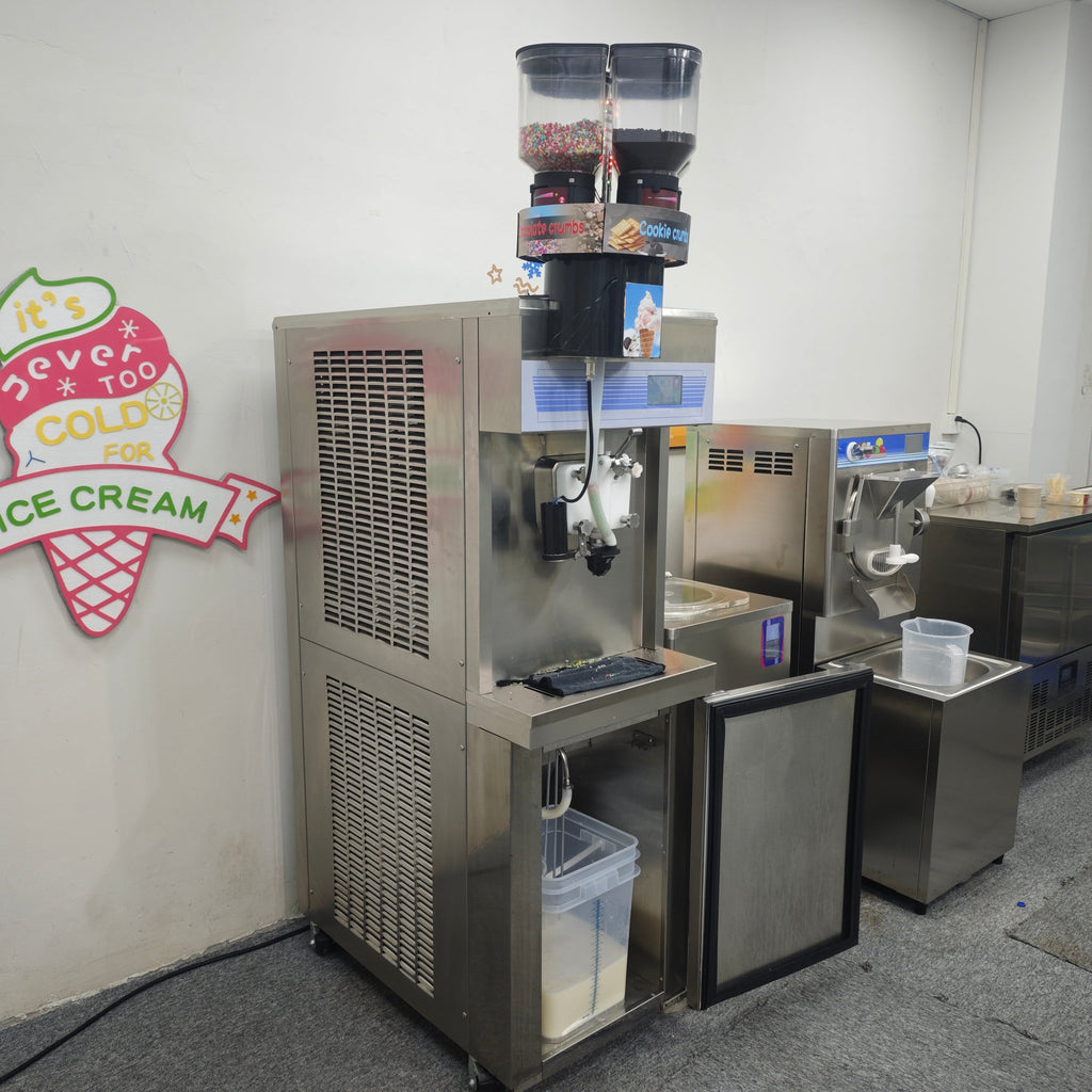 CC8 Flavor Burst Crunchi Creme Pump Pressurized Soft Serve Ice Cream Machine with CE ETL