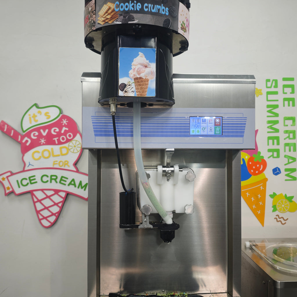 CC8 Flavor Burst Crunchi Creme Pump Pressurized Soft Serve Ice Cream Machine with CE ETL