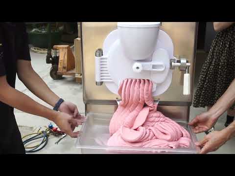 Gelato Machine Batch Freezer Hard Ice Cream Machine, 125 L H, ETL