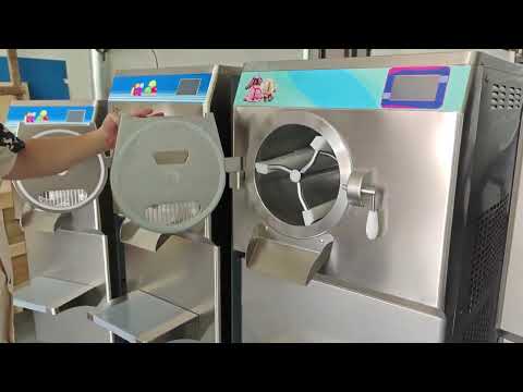 Gelato Machine Batch Freezer Hard Ice Cream Machine, ICM minus 48S, 125 L H, ETL