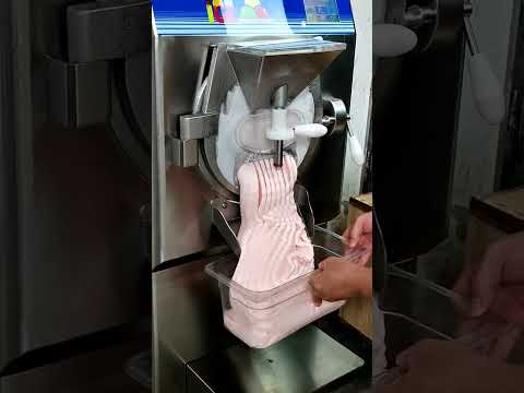 Gelato Machine Batch Freezer Hard Ice Cream Machine, ICM minus 28S, ETL, Stainless Steel